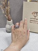 حلقه پشت حلقه نقره